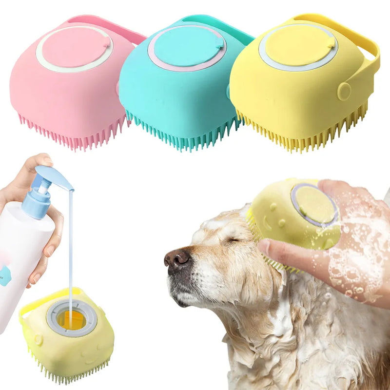 Cepillo suave para bañar mascotas