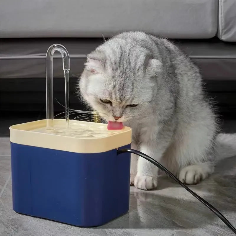 Fuente de agua para gatos con filtro USB