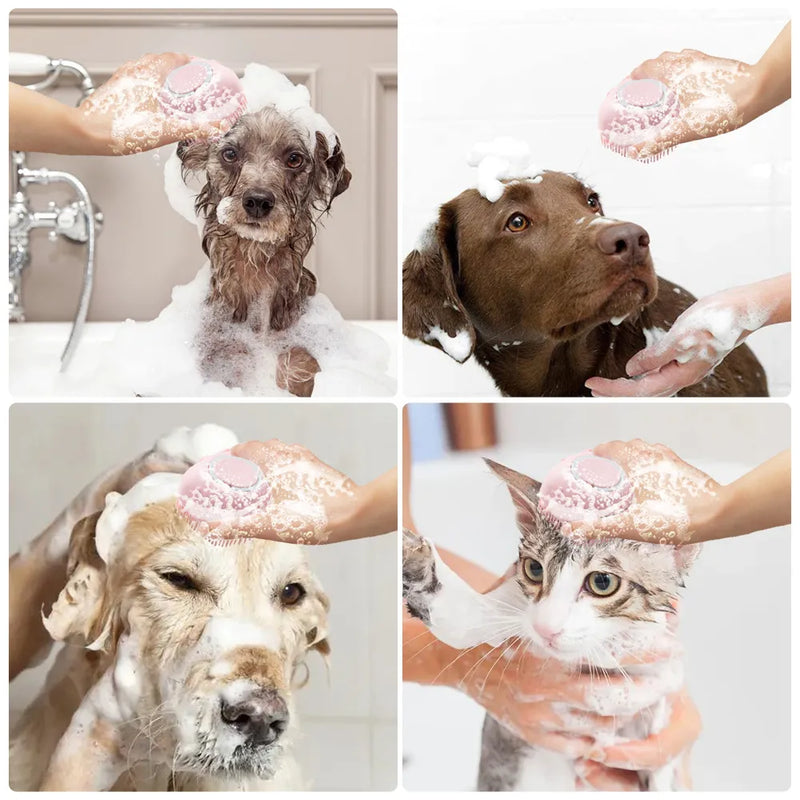 Cepillo suave para bañar mascotas